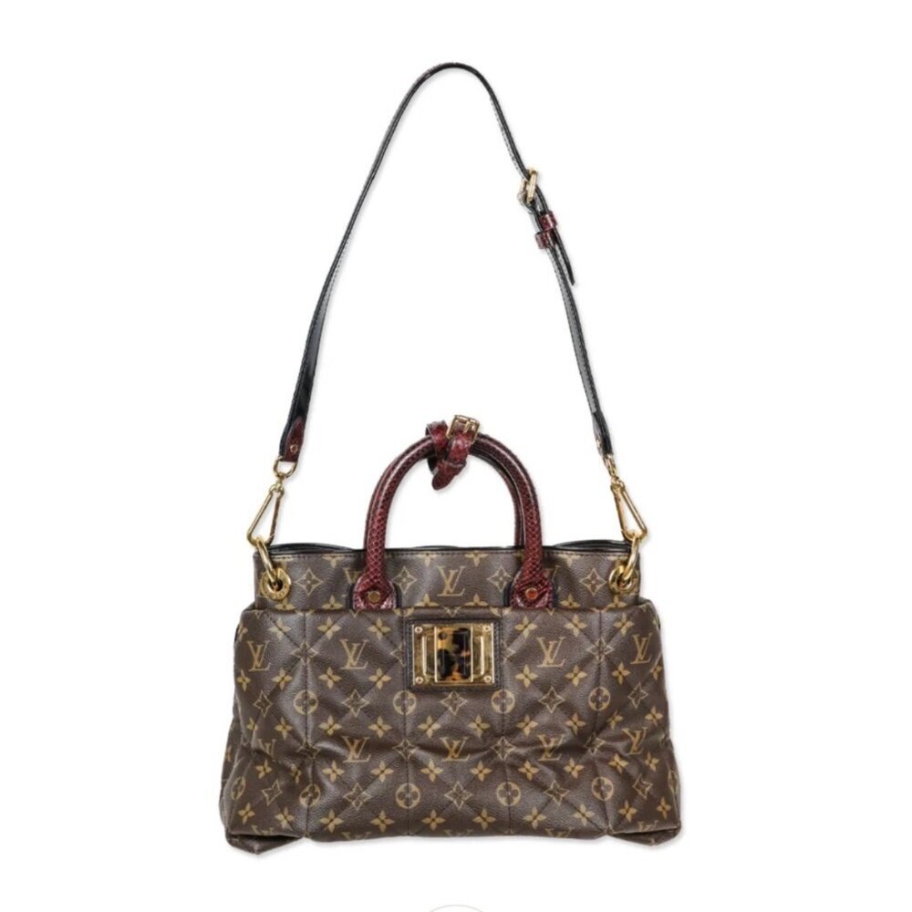 Louis Vuitton Monogram Etoile Exotique GM Bordeaux Quilted Tote Bag MSRP $7650